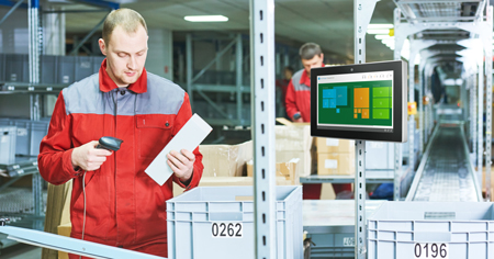 通過使用工業(yè)平板電腦供應(yīng)商的最新系列觸摸計算機作為智能倉庫管理終端優(yōu)化倉庫操作